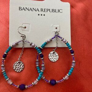 Beaded Hoop Earrings